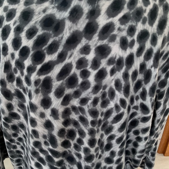 Cathy Daniels Open Front Cheetah Print Cardigan w/Tank Attached, Women’s Sz 1X - Picture 6 of 9